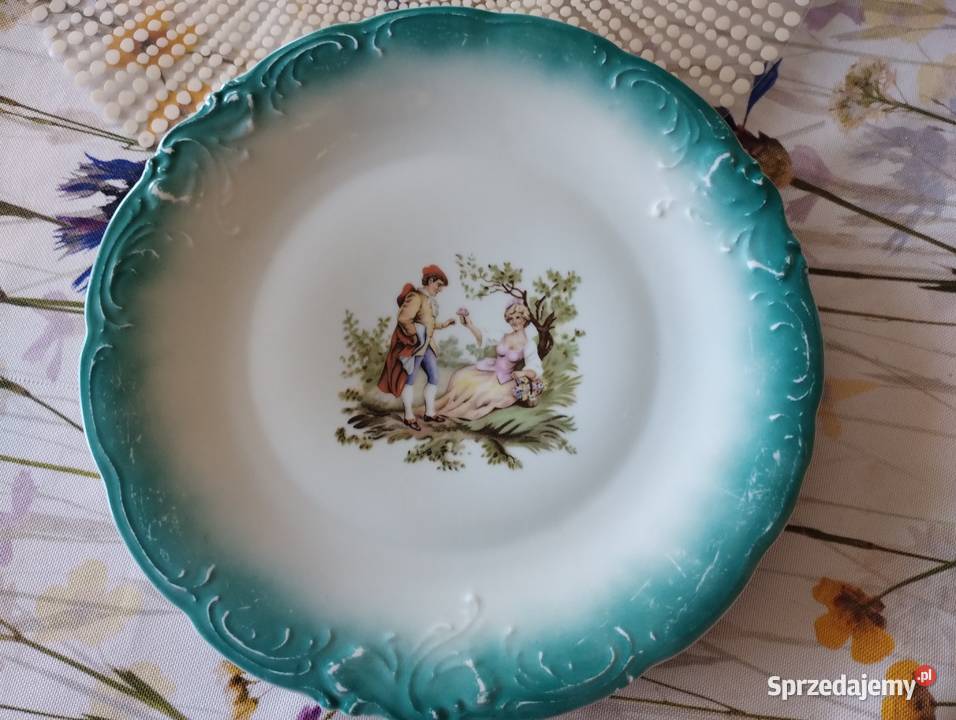 PRL talerz dekoracyjny miłość wiedeńska Wawel Talerze i talerzyki łódzkie