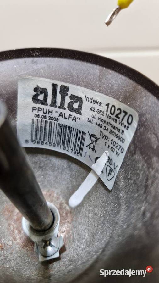 Lampa sufitowa wisząca okrągła żyrandol x 1 Świętochłowice