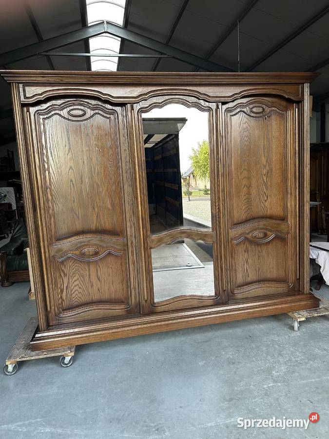 Ładna dębowa sypialnia łóżko 140 szafki komoda Sławoszewek sprzedam