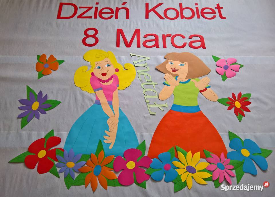 Dekoracje na Dzień Kobiet z brystolu Ryki