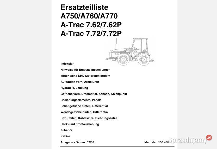 Holder AM2 AG3 A750 A760 A770 katalog części Kielce