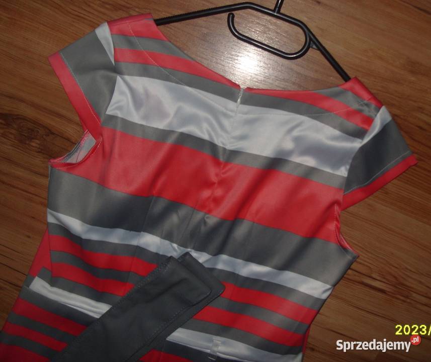 urocza elegancka sukienka FORTI pasek NOWA r4044 Rawicz sprzedam