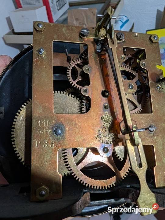 Zegar wahadłowy Gustaw Becker Zegary Leśna