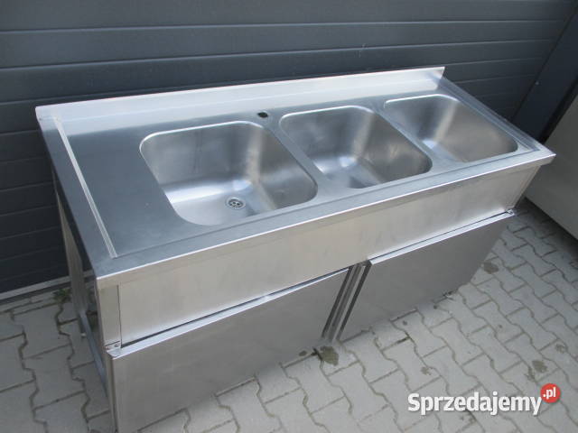 Zlew Gastronomiczny 3 Komorowy Drzwi Zamykane Ostrów Wielkopolski