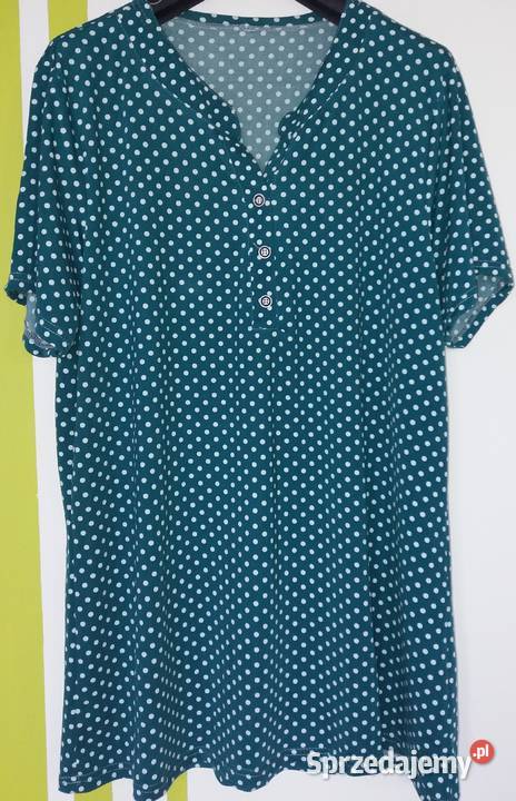 XL48 Nienoszona wygodna tunika w groszki Butik Rozmiar 48 śląskie Gliwice