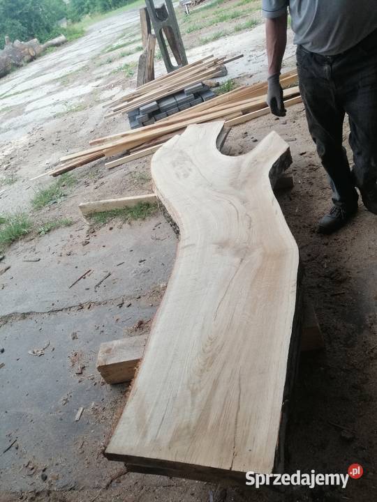 Monolit dąb blat 68x160x5 live edge monolith oak 68cm mazowieckie Przysucha