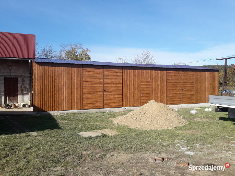 Garaż blaszany 10x6 Hala Garaże Blaszane Wiata 60m2 Piotrków Trybunalski