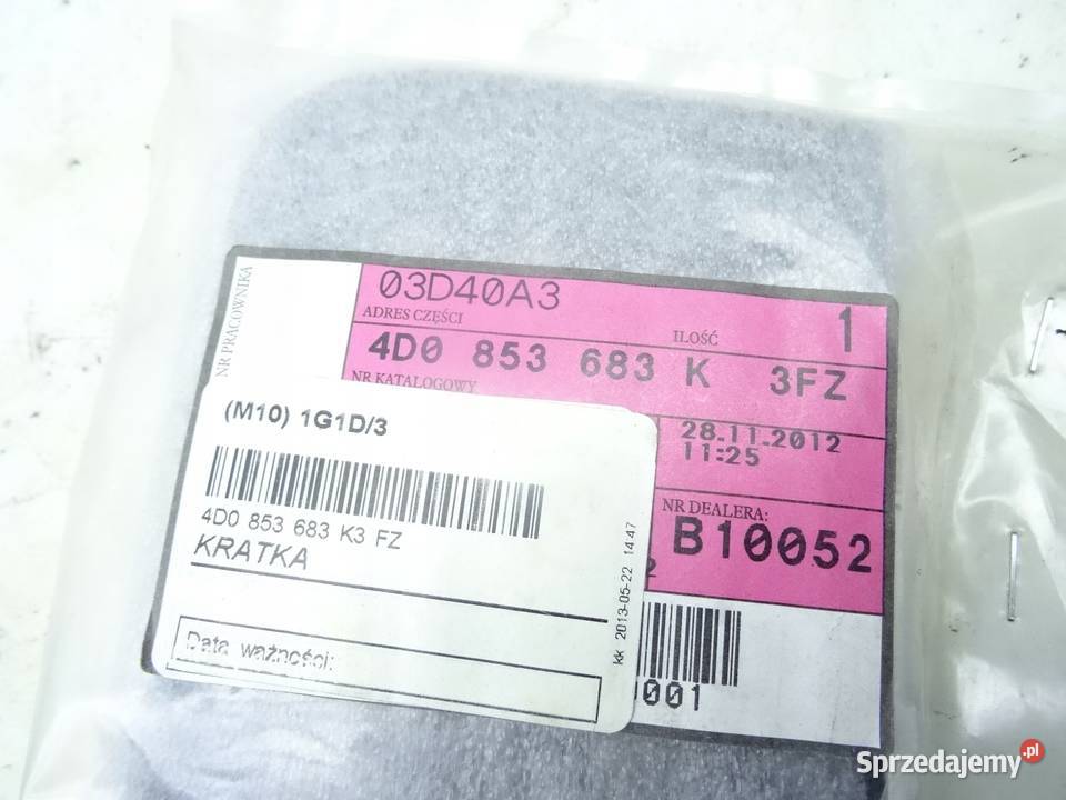 4D0853683K AUDI A8 D2 9902 KRATKA ZDERZAKA LEWA sprzedam