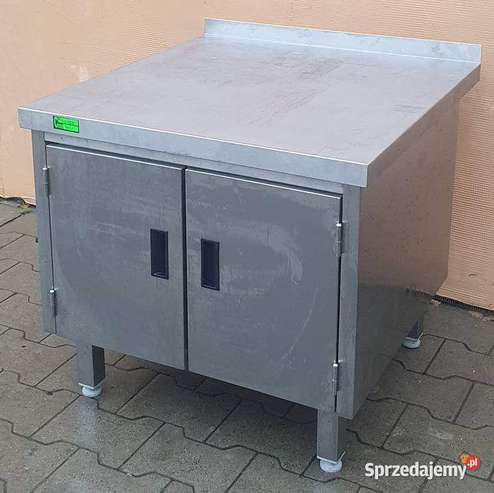 Stół z szafką dwudrzwiową z nierdzewki 1162316 Warszawa