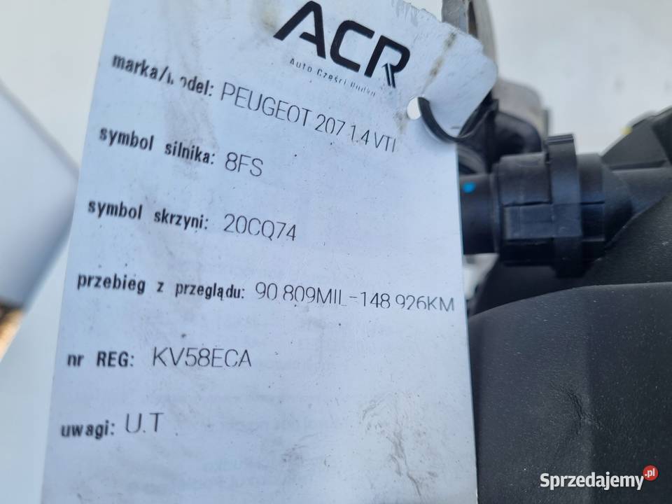 SILNIK KOMPLET Peugeot 208 14 16V VTI ładna Janów sprzedam