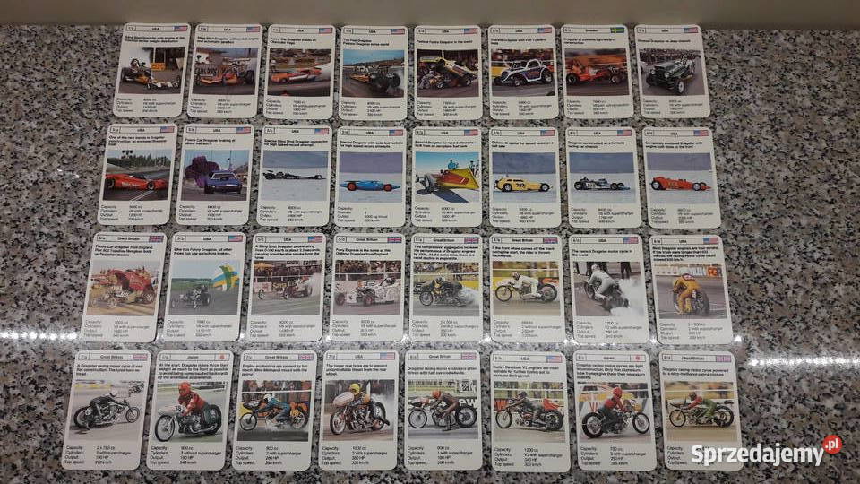 Karty Top Trumps Dragsters Głuchołazy sprzedam