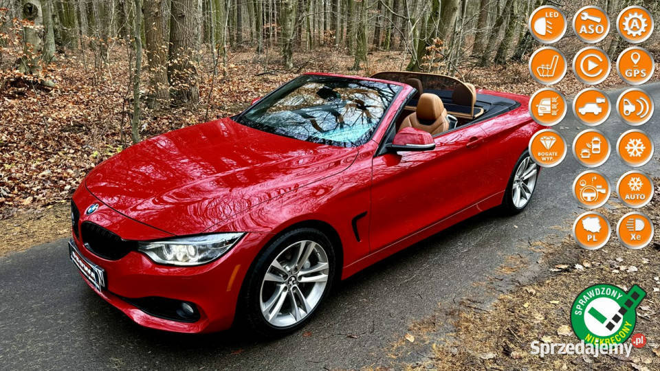 BMW 440 440i kabriolet 326 bezwypadkowy piękny łopatki zmiany biegów BMW Gdańsk