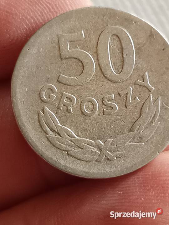 Sprzedam monetę 50 groszy 1957 lekka skrętka Chełm