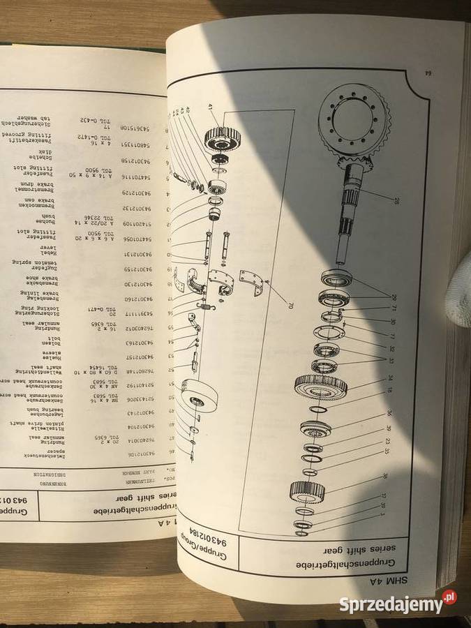 MOTORGRADER SHM 4A ERSATZTEILLISTE SPARE PARTS z Łęczyca