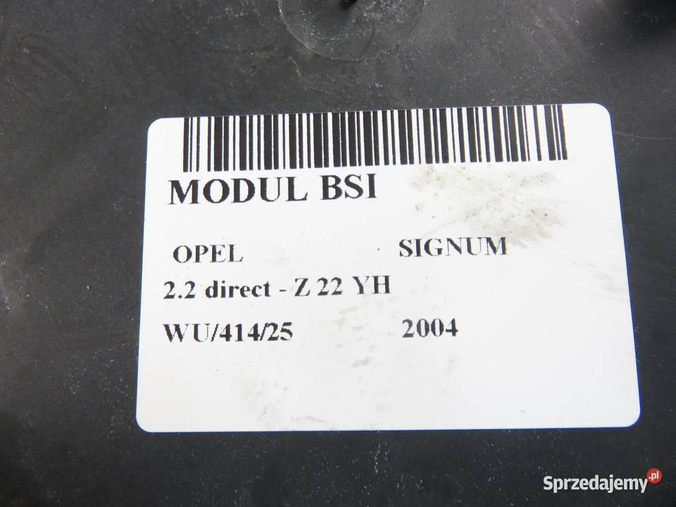 BSI OPEL SIGNUM 22 direct Z 22 YH 13189928EZ