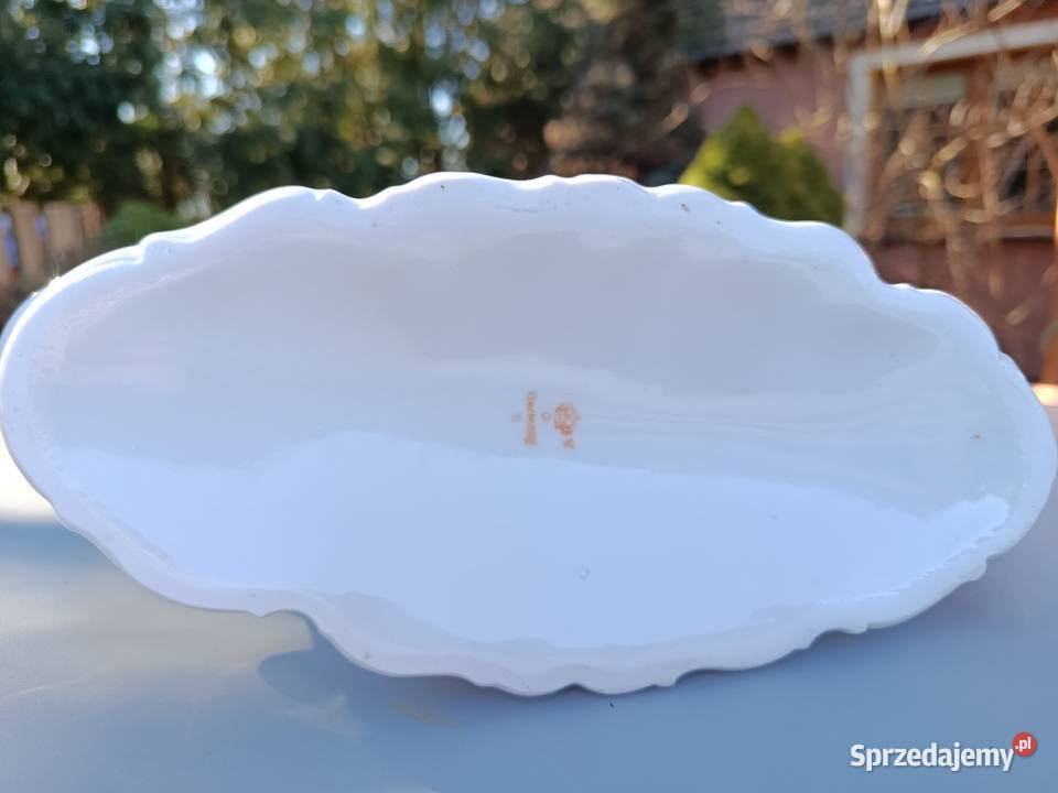 Świecznik porcelanowy sygnowany