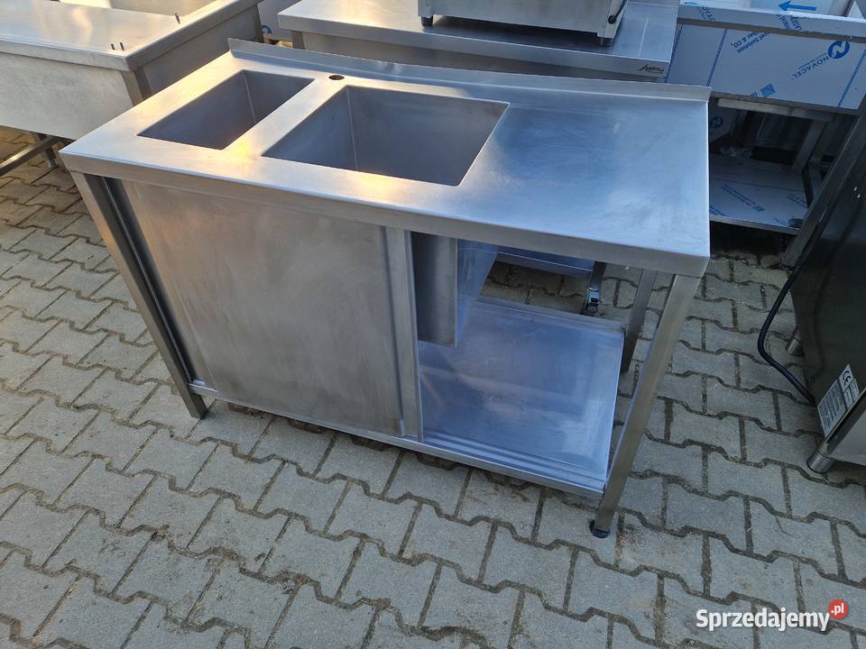 Zlew Gastronomiczny 2 Komorowy Drzwi Suwane Ostrów Wielkopolski sprzedam