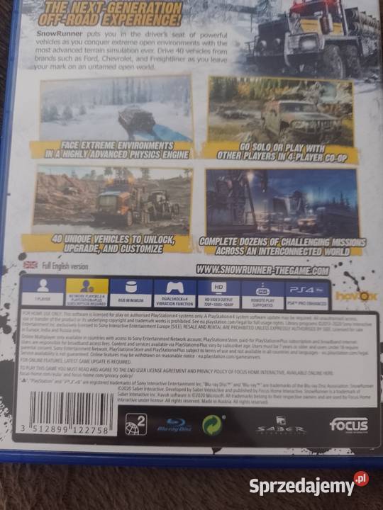 Sprzedam grę SnowRunner napisy Rzetnia