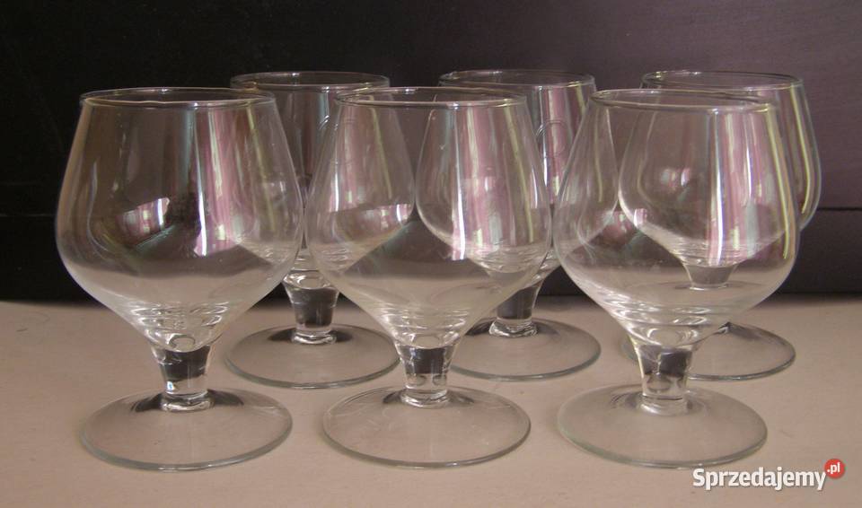 Kieliszki koniakówki Krosno PRL Łódź