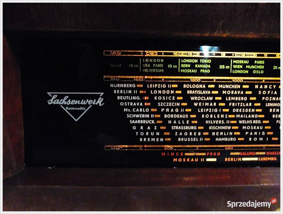 Stare radio lampowe OLYMPIA Sachenwerk 502W z Żary
