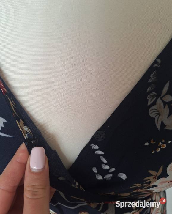 Śliczna letnia asymetryczna długa sukienka maxi niebieski Kraków