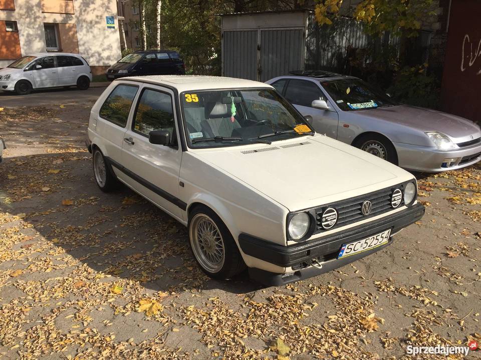 VW Golf MK2 długie OC świeży przegląd gwint bbs 55KM Golf Częstochowa