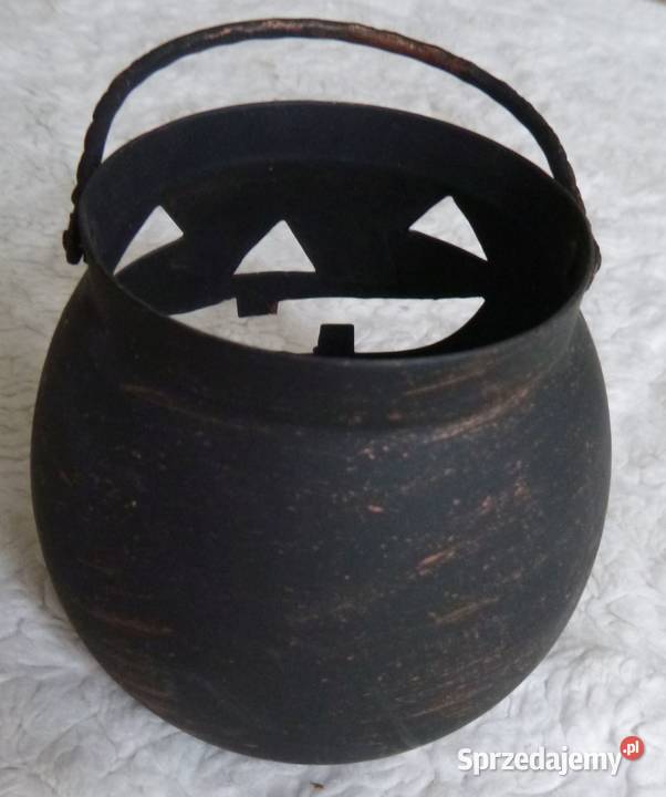 Świecznik na tealighty Halloween odcienie brązowego Warszawa sprzedam