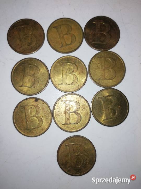 Żetony A i B Mennica Polska Miedź 1990 r Numizmatyka