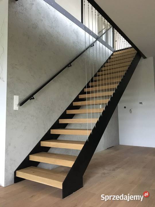 Schody dwuwangowe wycinane laserowo Stalowe Ostrów Wielkopolski