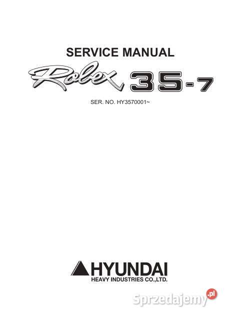 Hyunda Robex 357 287 227 36n7 instrukcja naprawy świętokrzyskie Kielce