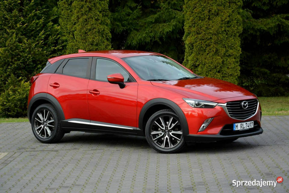 Mazda CX3 Skóry Navi Kamera Head Up Ledy Xenon czujnik parkowania mazowieckie Ostrów Mazowiecka