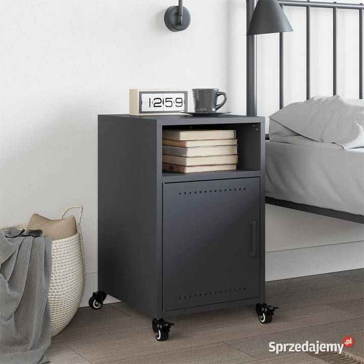 Szafka nocna antracytowa 36x39x59 stal WM846720 Warszawa
