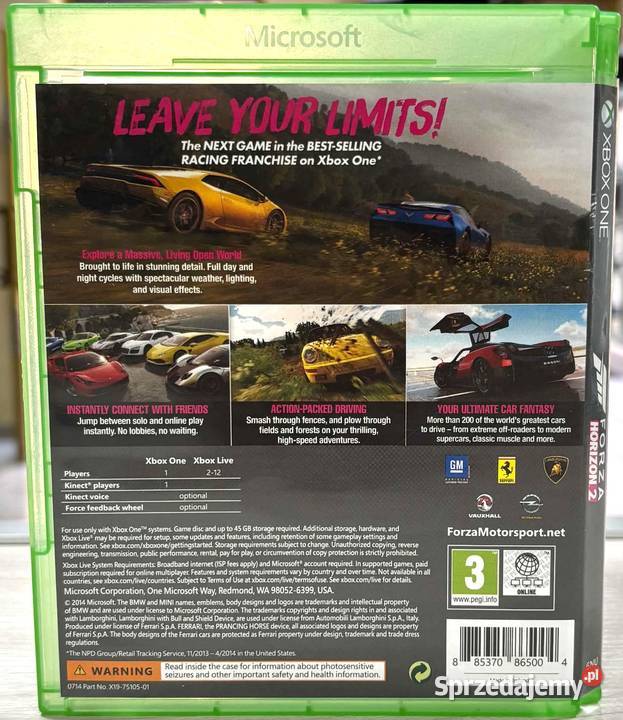 Xbox One Forza Horizon 2 Elbląg