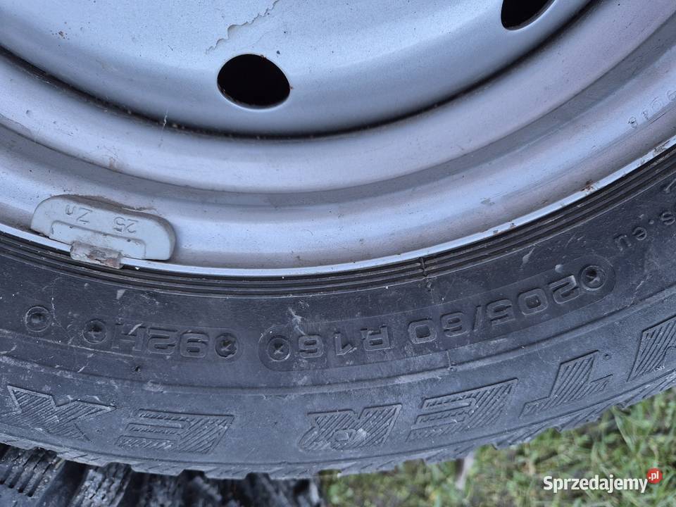 4 sztuki stalowych koł z oponami Pabianice