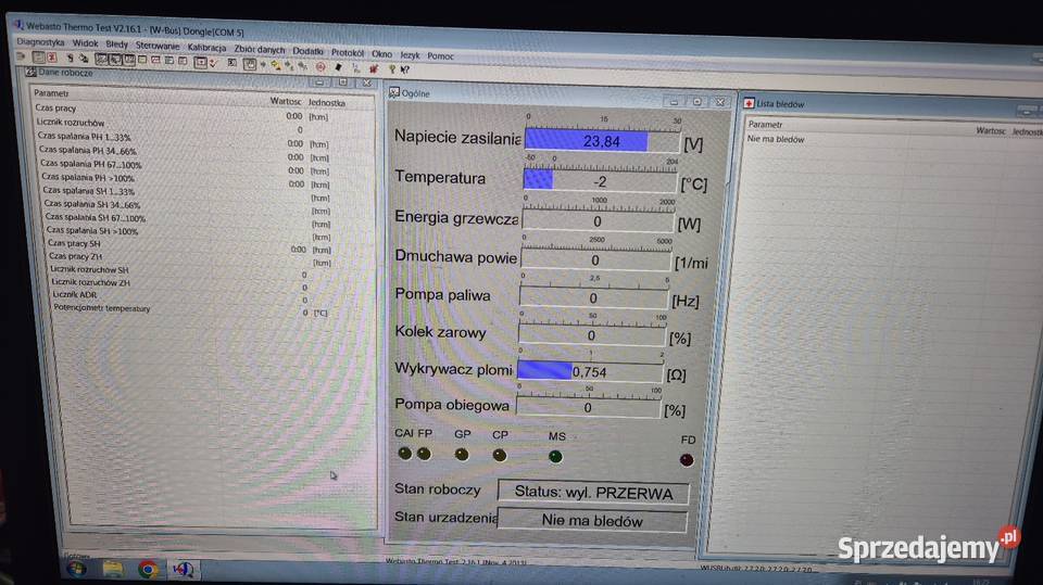 Nowy nowe ogrzewanie postojowe Scania Webasto