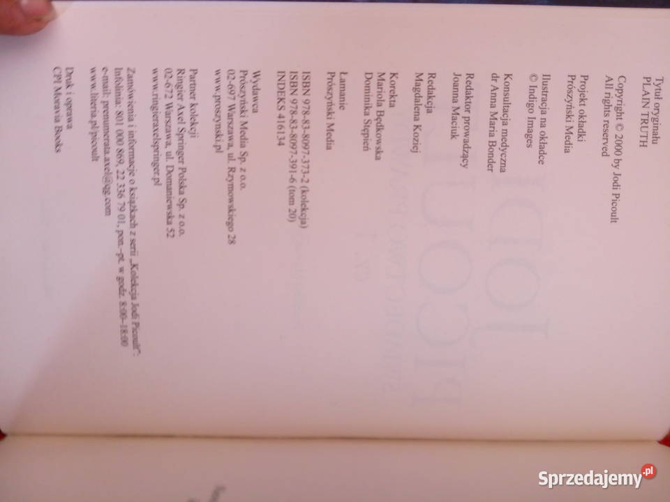 Świadectwo prawdy Jodi Picoult część 1 Łódź