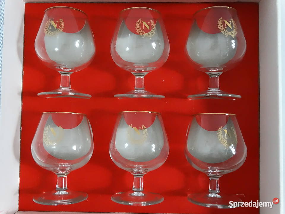 Vintage Luminarc Zestaw 6 Koniakówek Napoleon Biłgoraj