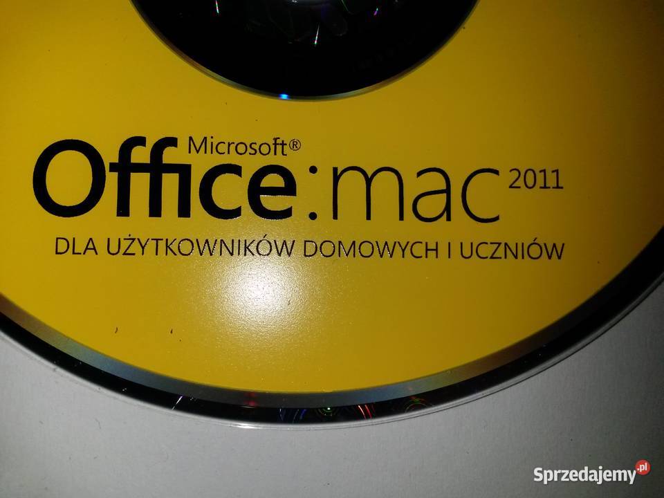 Office 2011 MAC 1 komputer uzytkownikow domowych wielkopolskie Poznań sprzedam