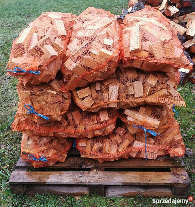 Suche drewno w workach Opał Siennica sprzedam