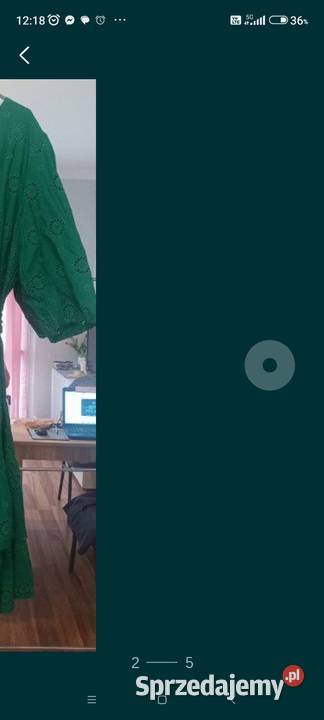 Sukienka zielona z Bonprix 50 Tychy