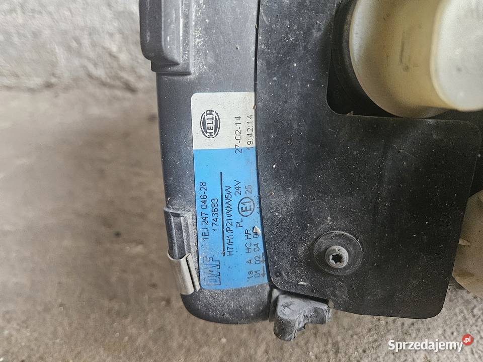 Lampa przód lewa DAF Międzychód