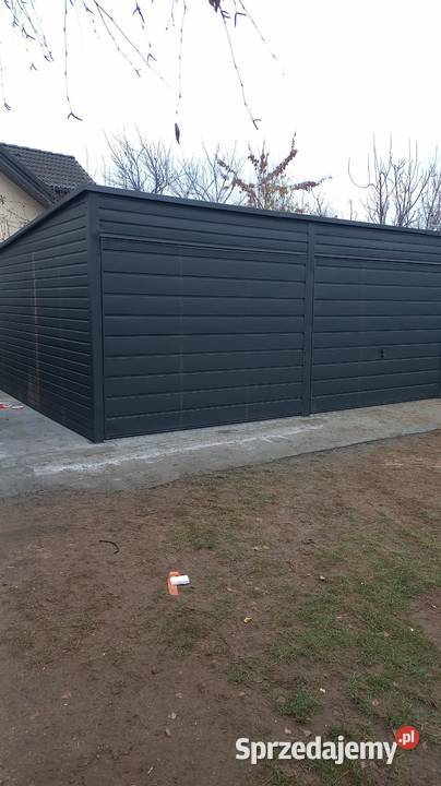 Garaż blaszany Antracyt mat na wymiar każdy