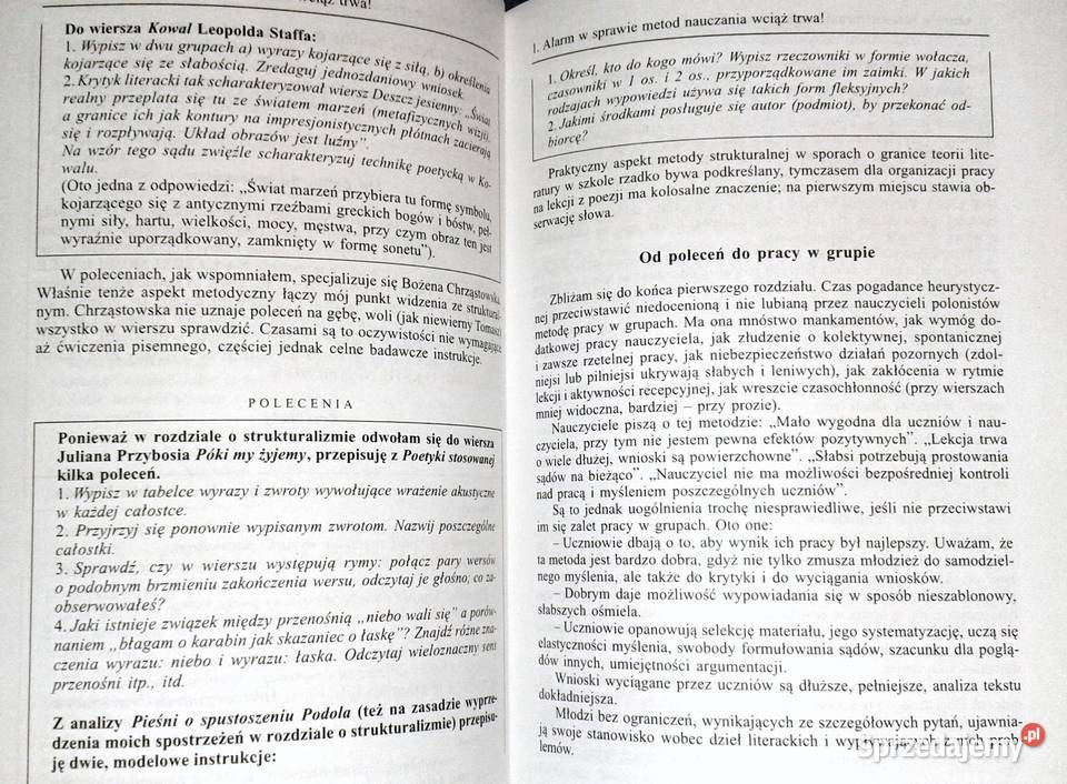 uczyć poezji Stanisław Bortnowski Chełm