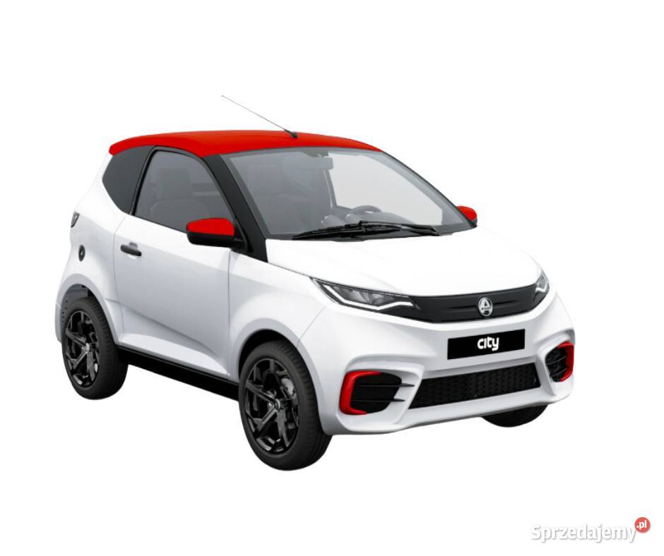 AIXIAM CITY SPORT BIAŁO CZERWONY PROMOCJA opony autoalarm Skawina