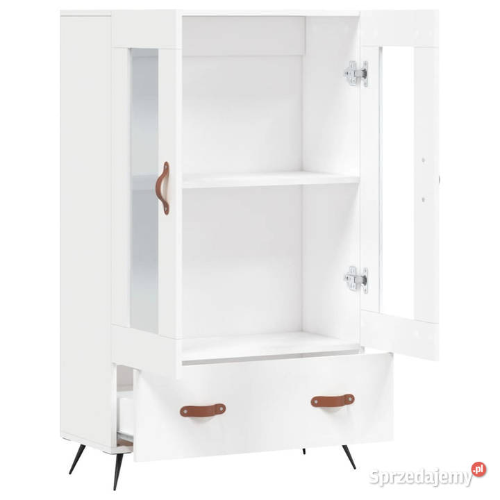 Wysoka szafka biała 695x31x115 materiał Warszawa