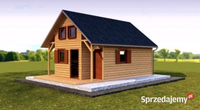 Drewniany domek całoroczny letniskowy 5m6m 1520 Korczyna