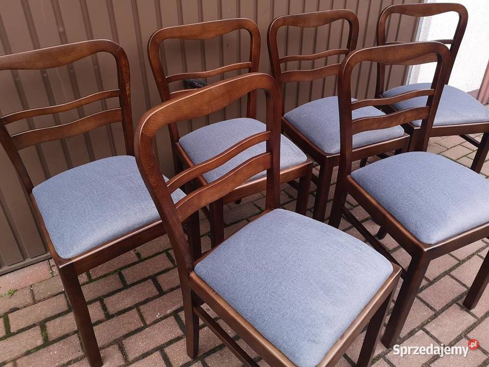 Krzesła ARTDECO Stare Antyk Komplet 6 Sztuk Swarzędz
