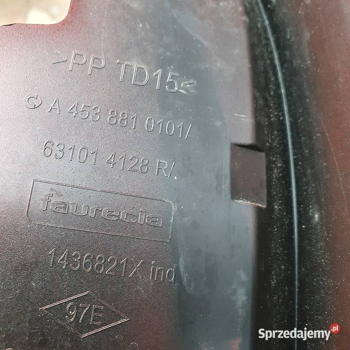 SMART FORTWO W453 LEWY BŁOTNIK A4538810101 Trzciel sprzedam