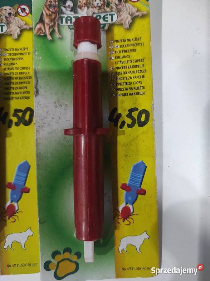 Pęsetki na kleszcze Tatrapet 4 sztuki Lublin