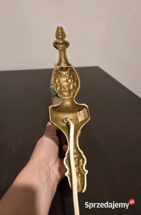 Kinkiet mosiądz vintage Poznań